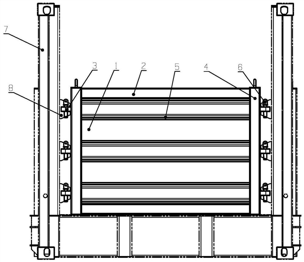 Detachable movable end wall