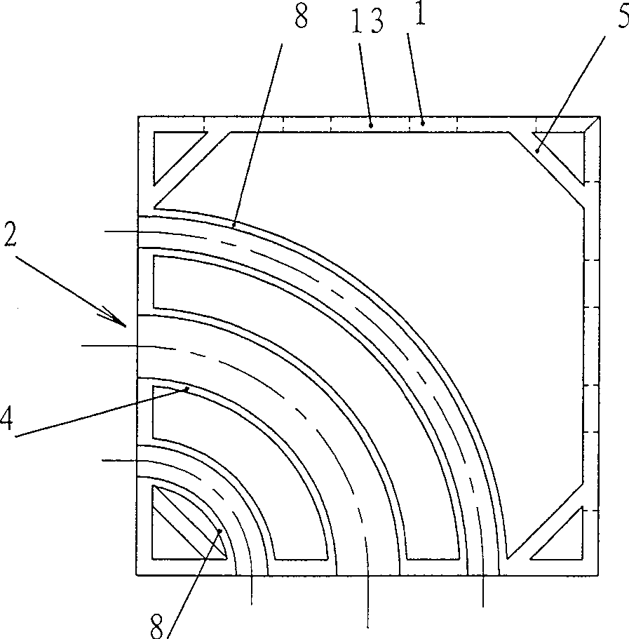 Positioning module, floor using same