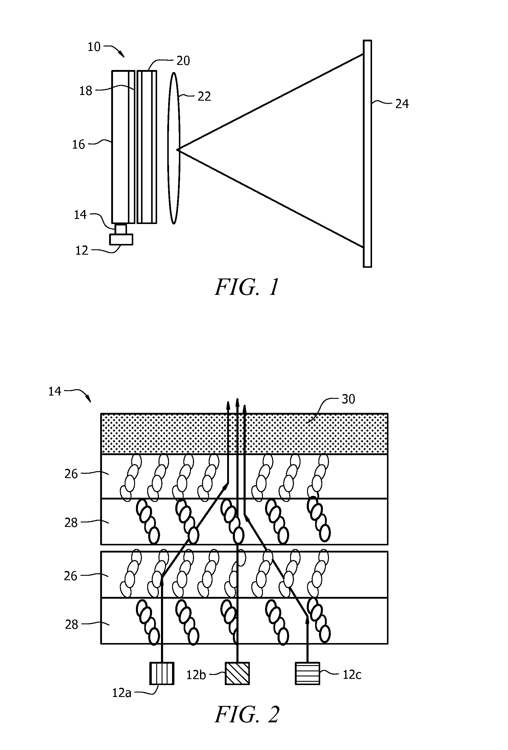 Embeddable 2-D projection nano engine for personal projector