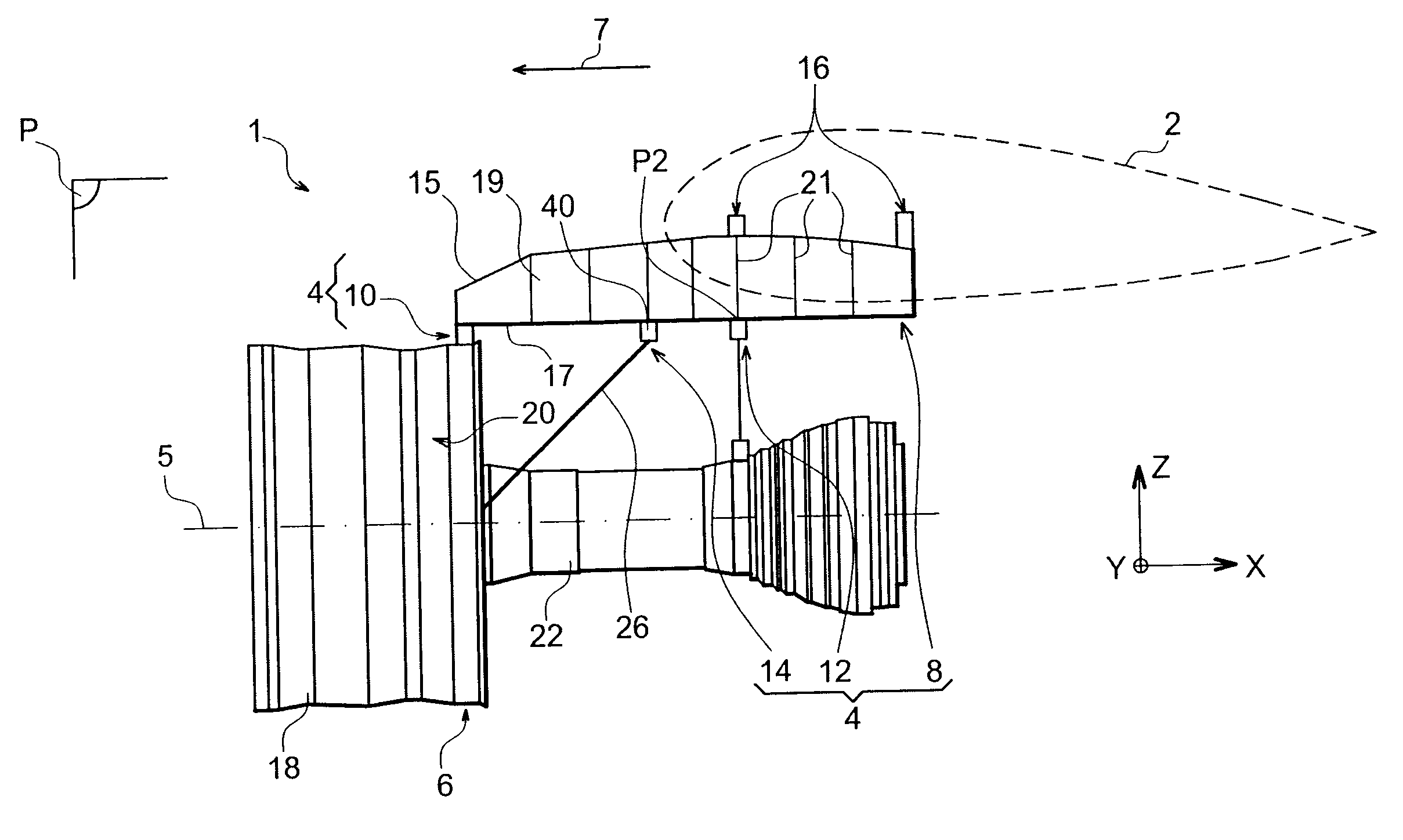 Device for attaching an aircraft engine