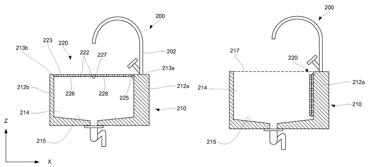 Aircraft galley sink stations having movable sink covers