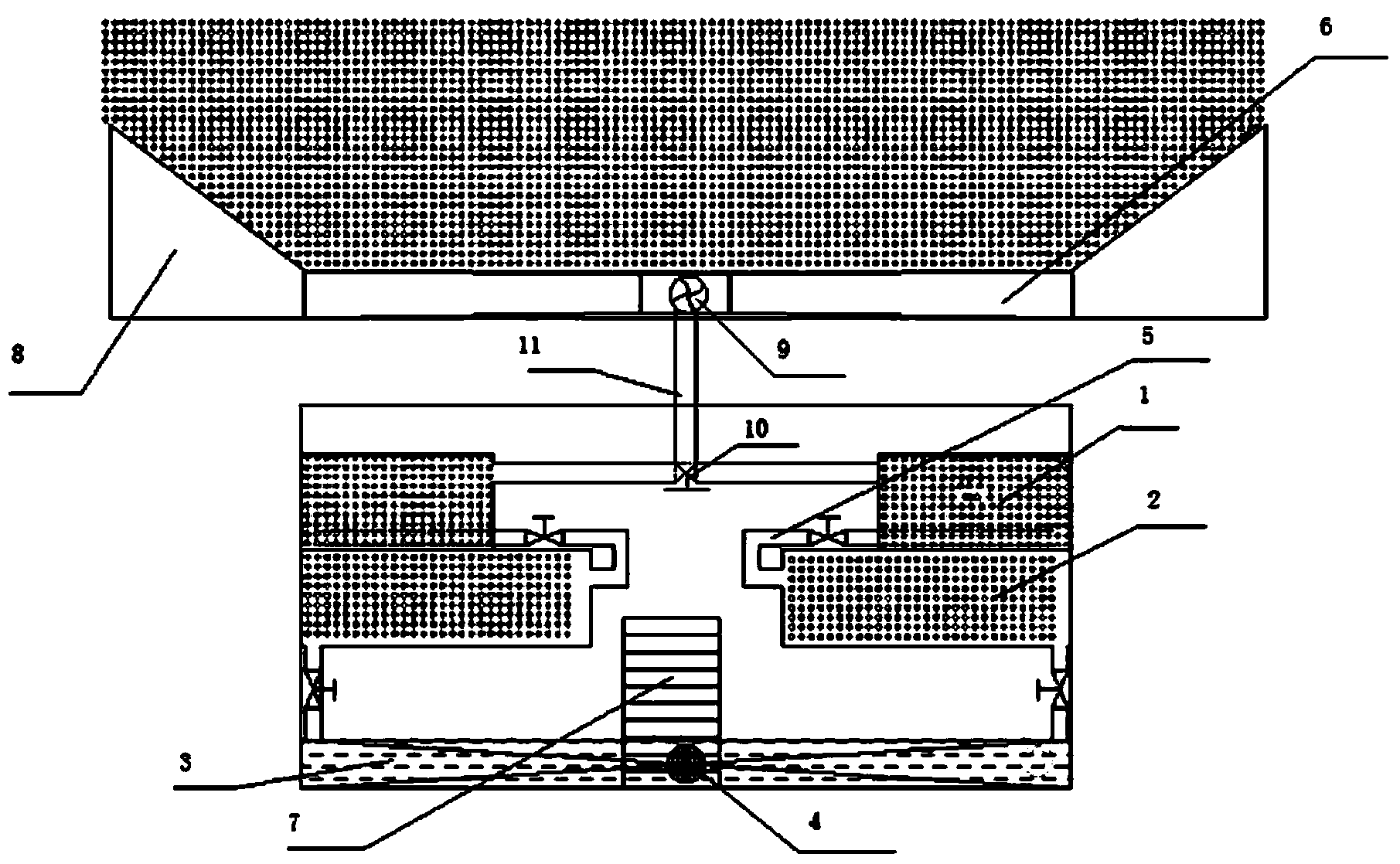 Water bloom alga refloating equipment and method