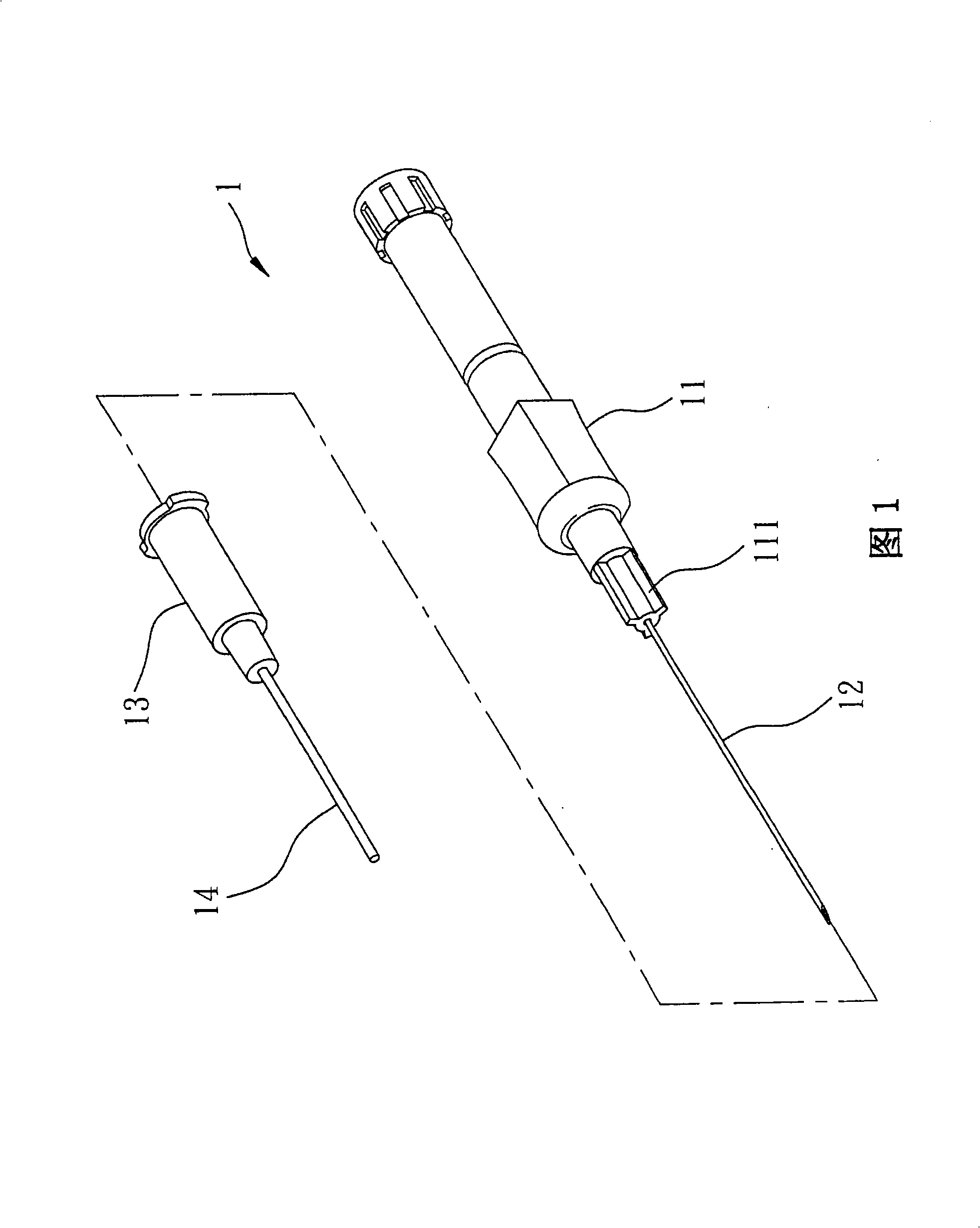 Safe instrument with injection and hemospasia functions