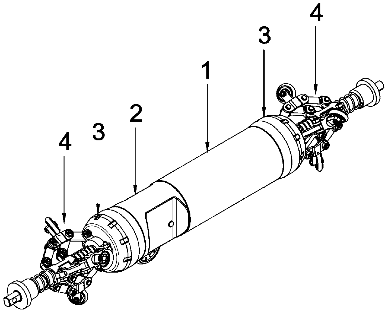 Floating spiral walking mileage metering device