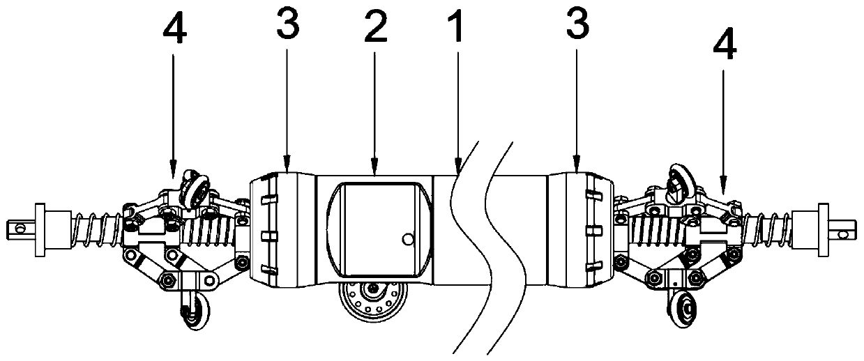 Floating spiral walking mileage metering device