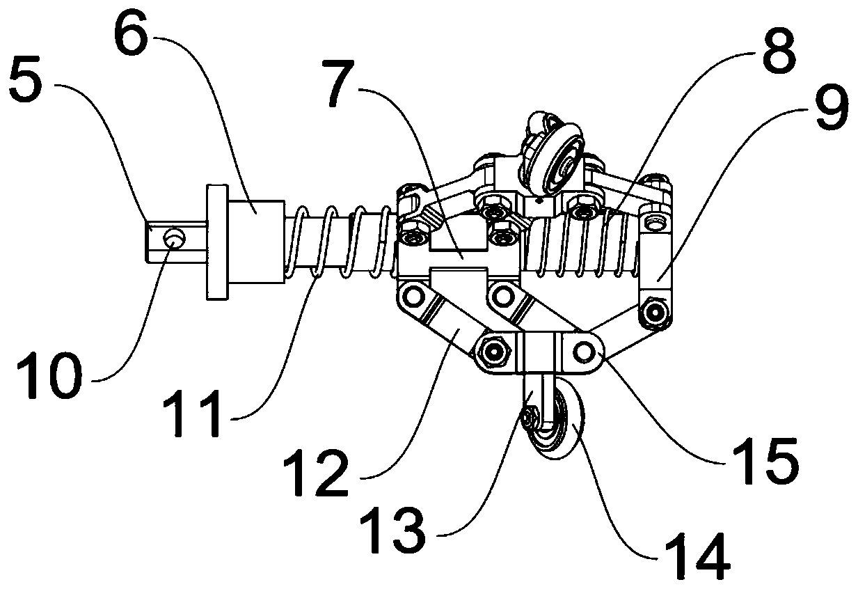 Floating spiral walking mileage metering device