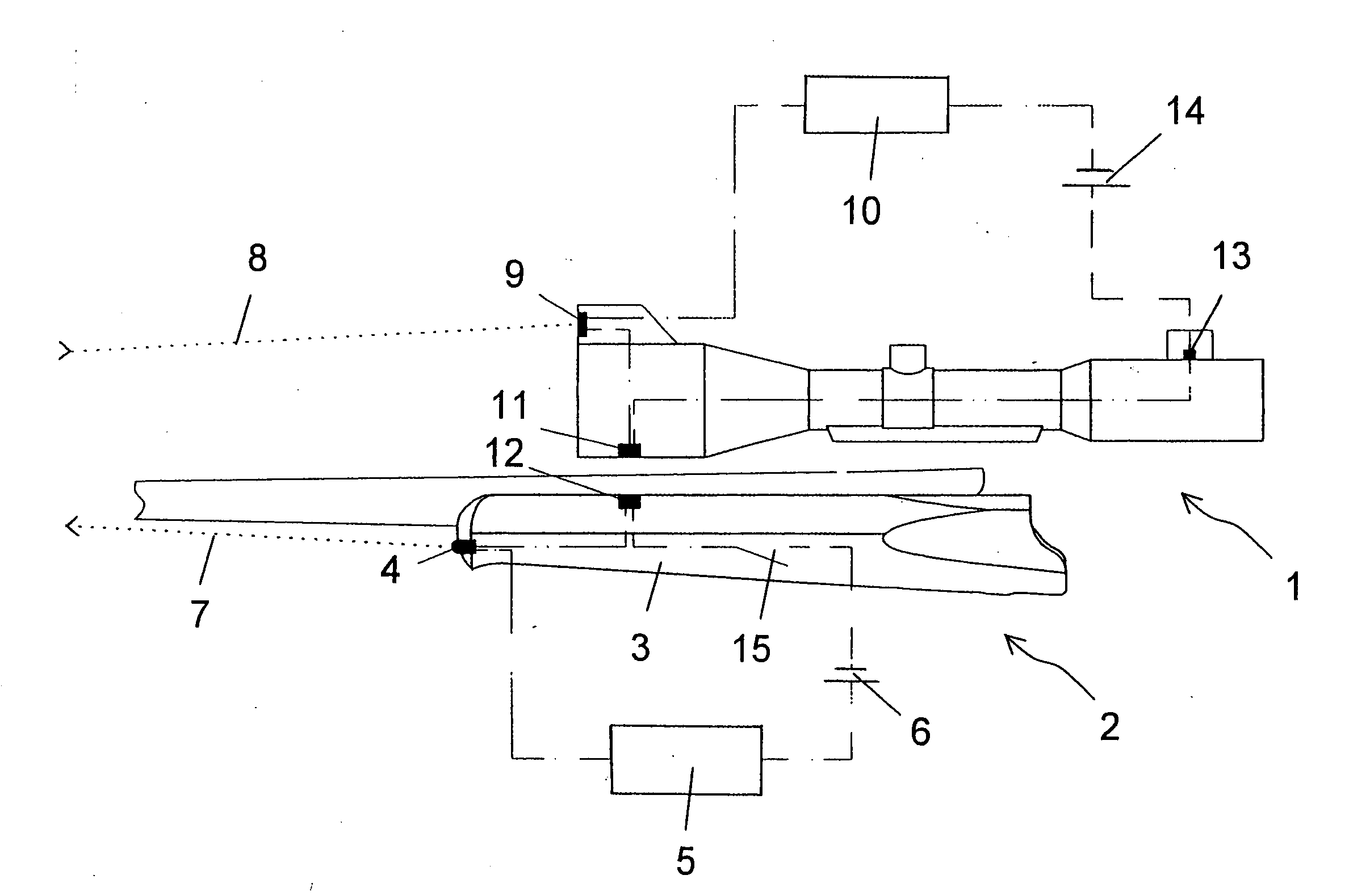 Sighting device for a firearm and firearm with an installation possibility for a sighting device