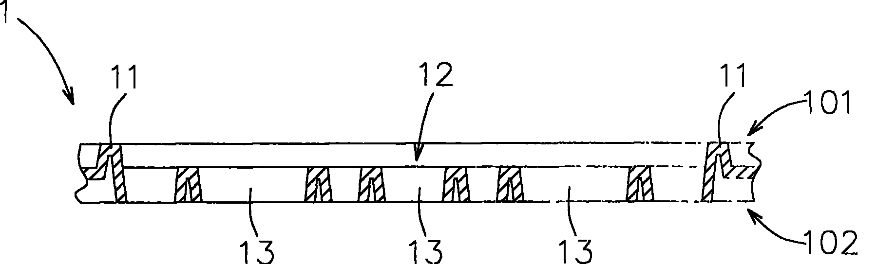 Thin-layer article and sanitary absorbent pad with this thin-layer article