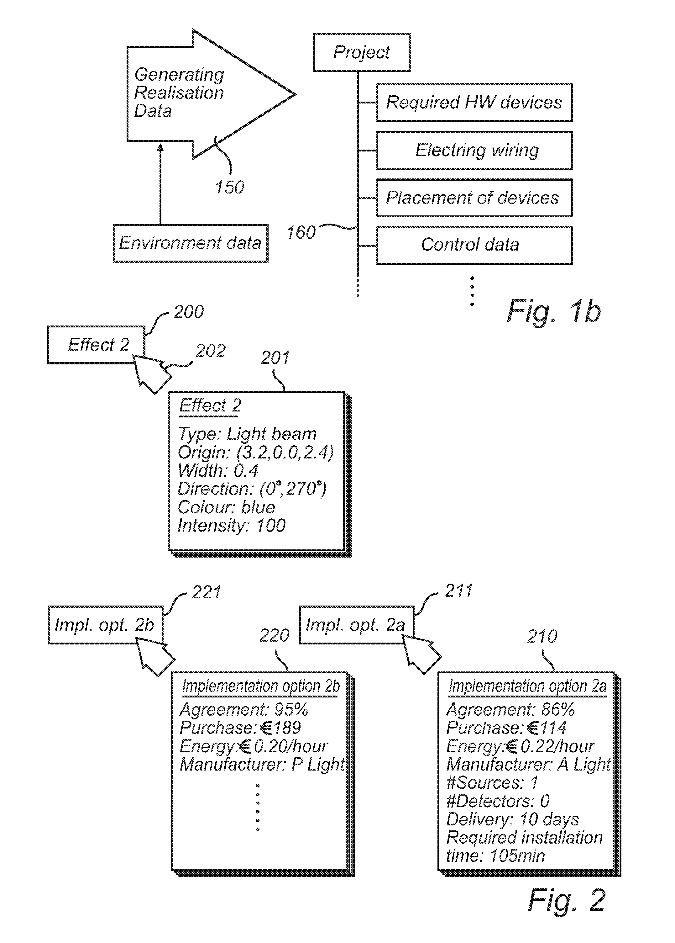 Effect-driven specification of dynamic lighting