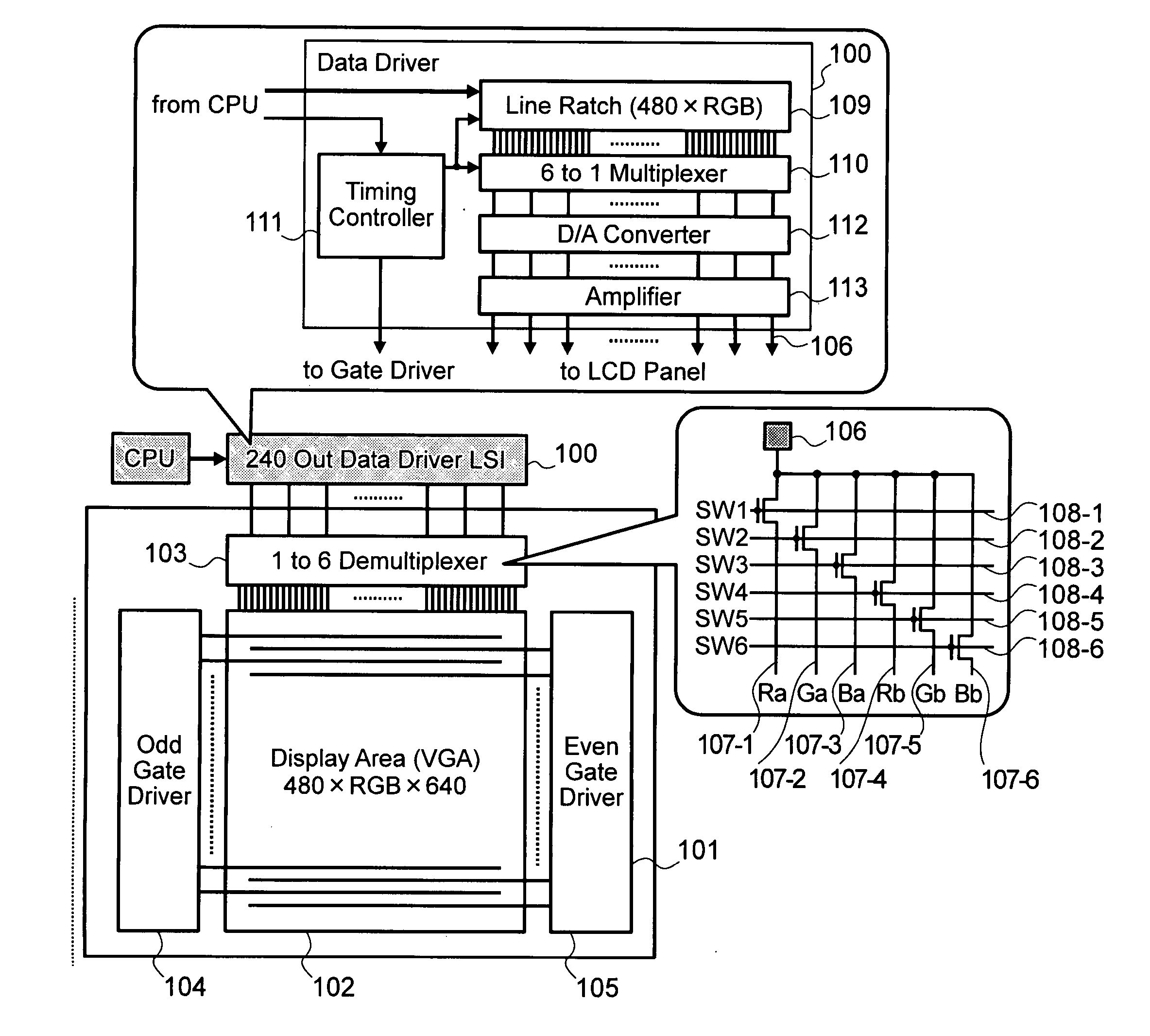 Display device and method for driving a display device