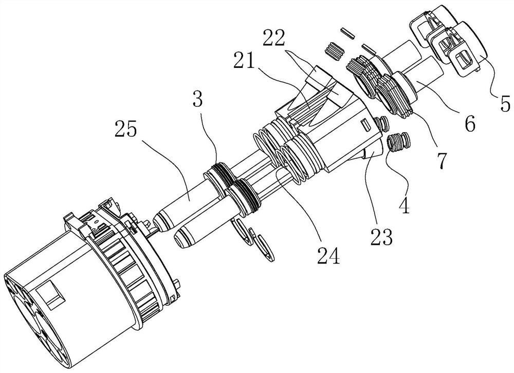 Cooling circulation structure of super-power charging gun