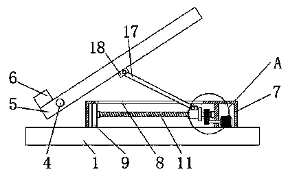 Angle-adjustable book placing rack