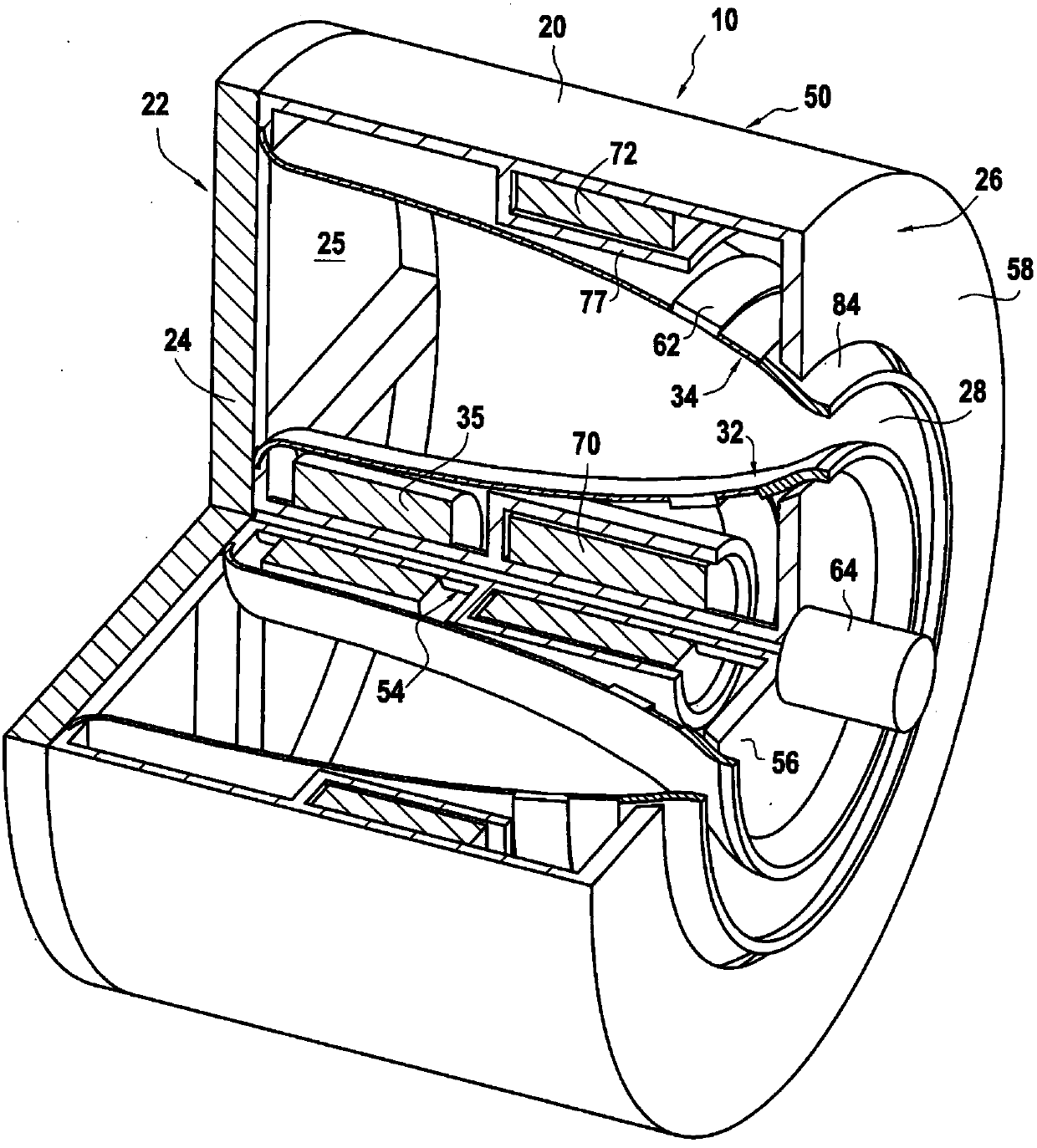 Hall-effect thruster usable at high altitude