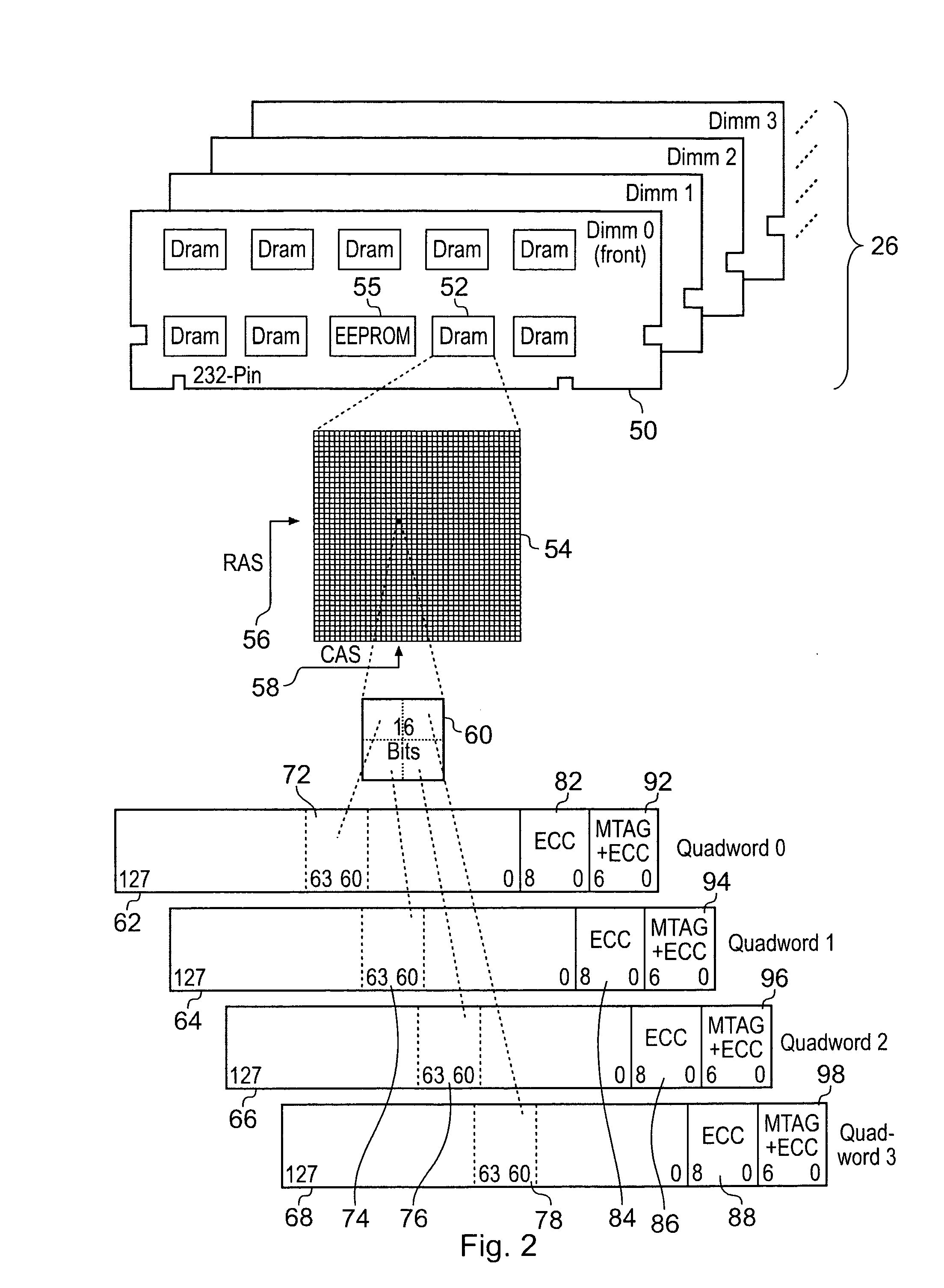 Memory error analysis for determining potentially faulty memory components