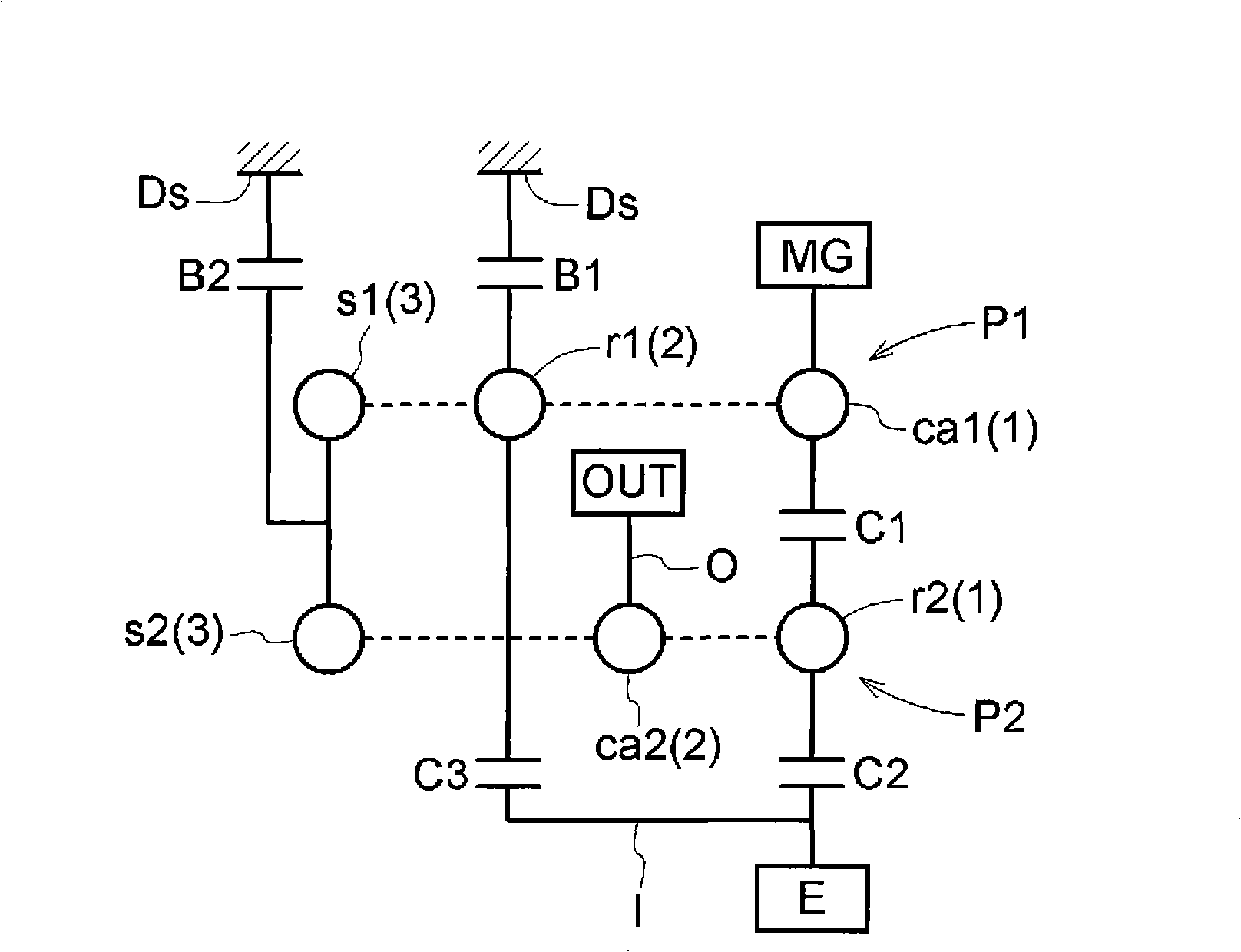 Hybrid drive device