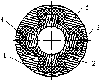 Splined metal-rubber composite spherical hinge and manufacturing and assembling method thereof