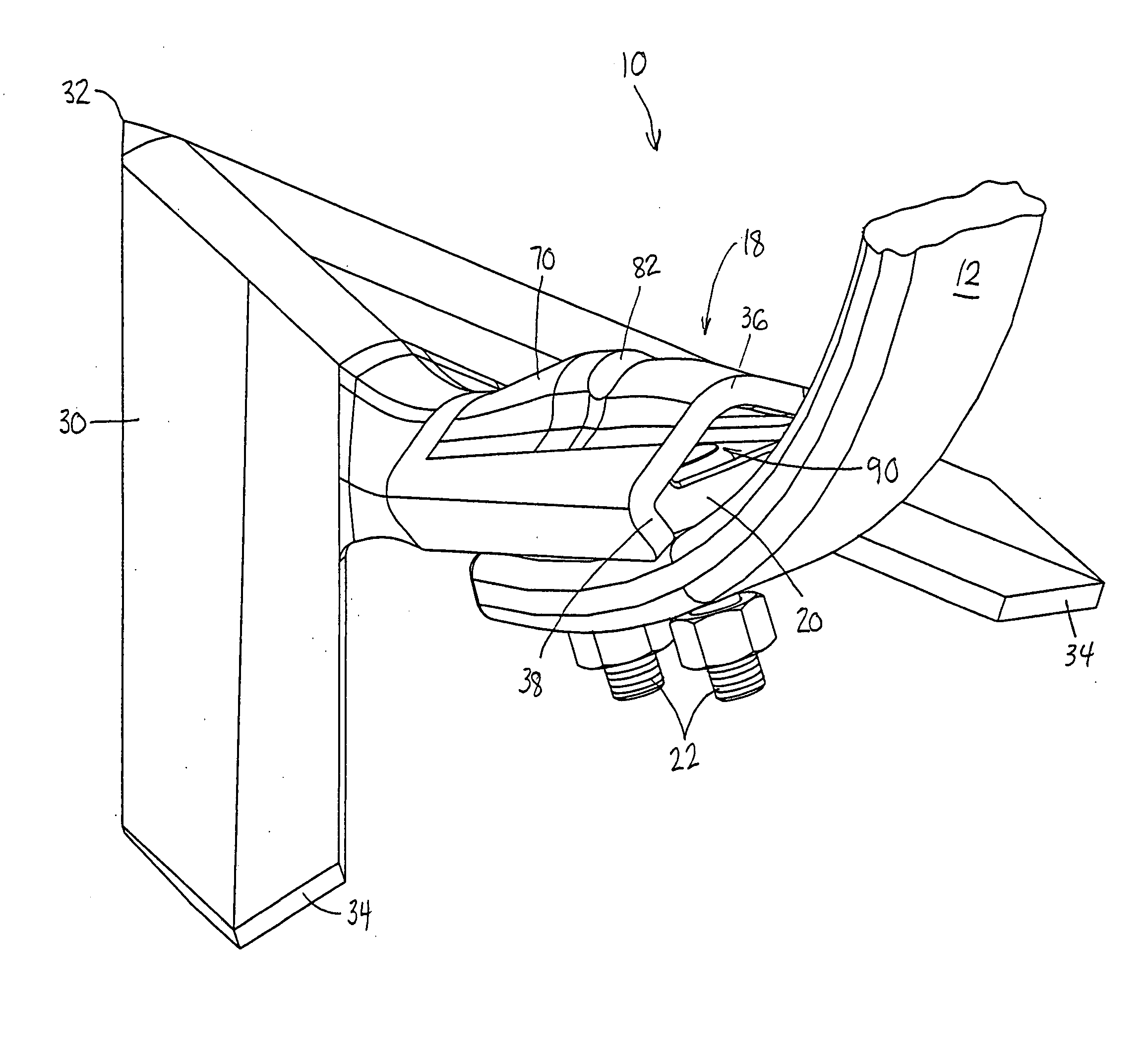 Knock-on sweep structure