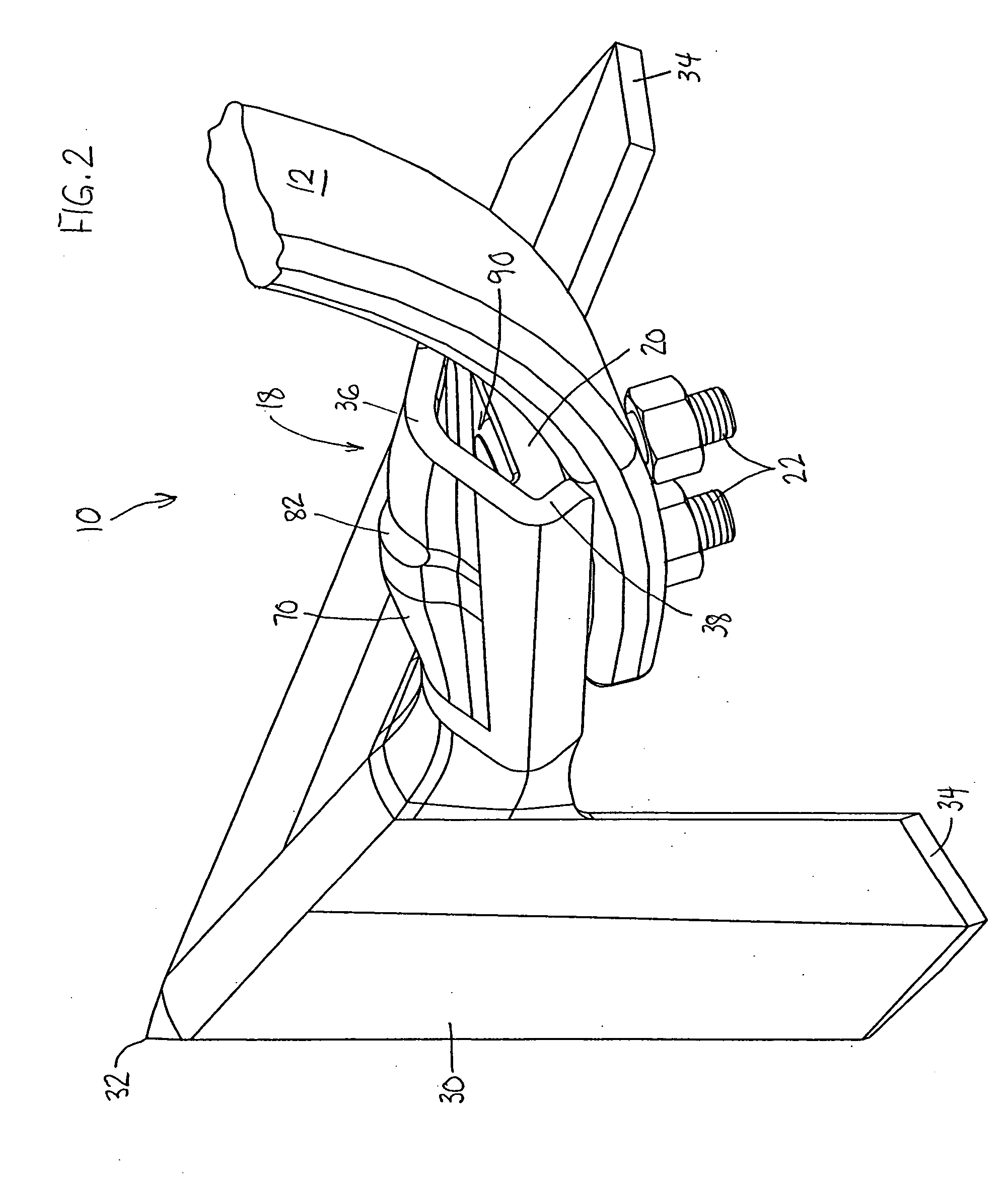 Knock-on sweep structure