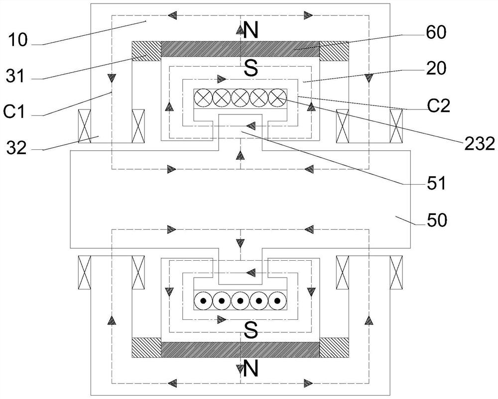 Magnetic suspension bearing assembly, motor and compressor