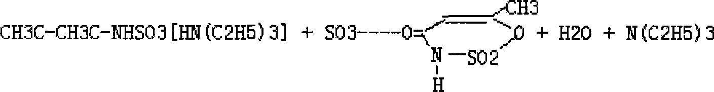 Triethylamine recovery processing method and device for production of acesulfame potassium