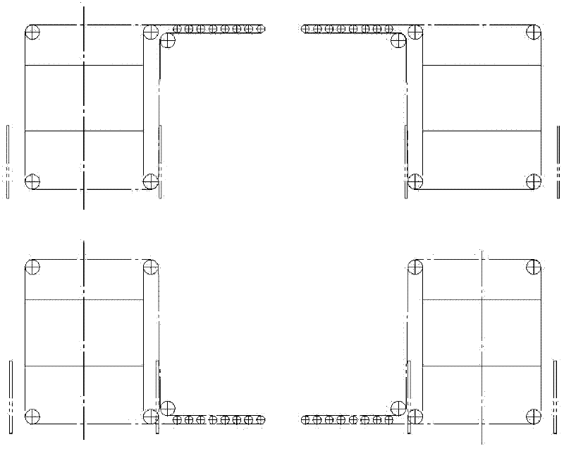 Electronic opening device with any opening in multiple positions