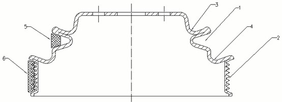 Composite large V multi-wedge plate belt pulley and forming method