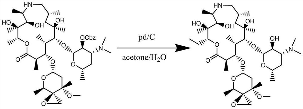 Method for synthesizing and purifying tulathromycin impurity E