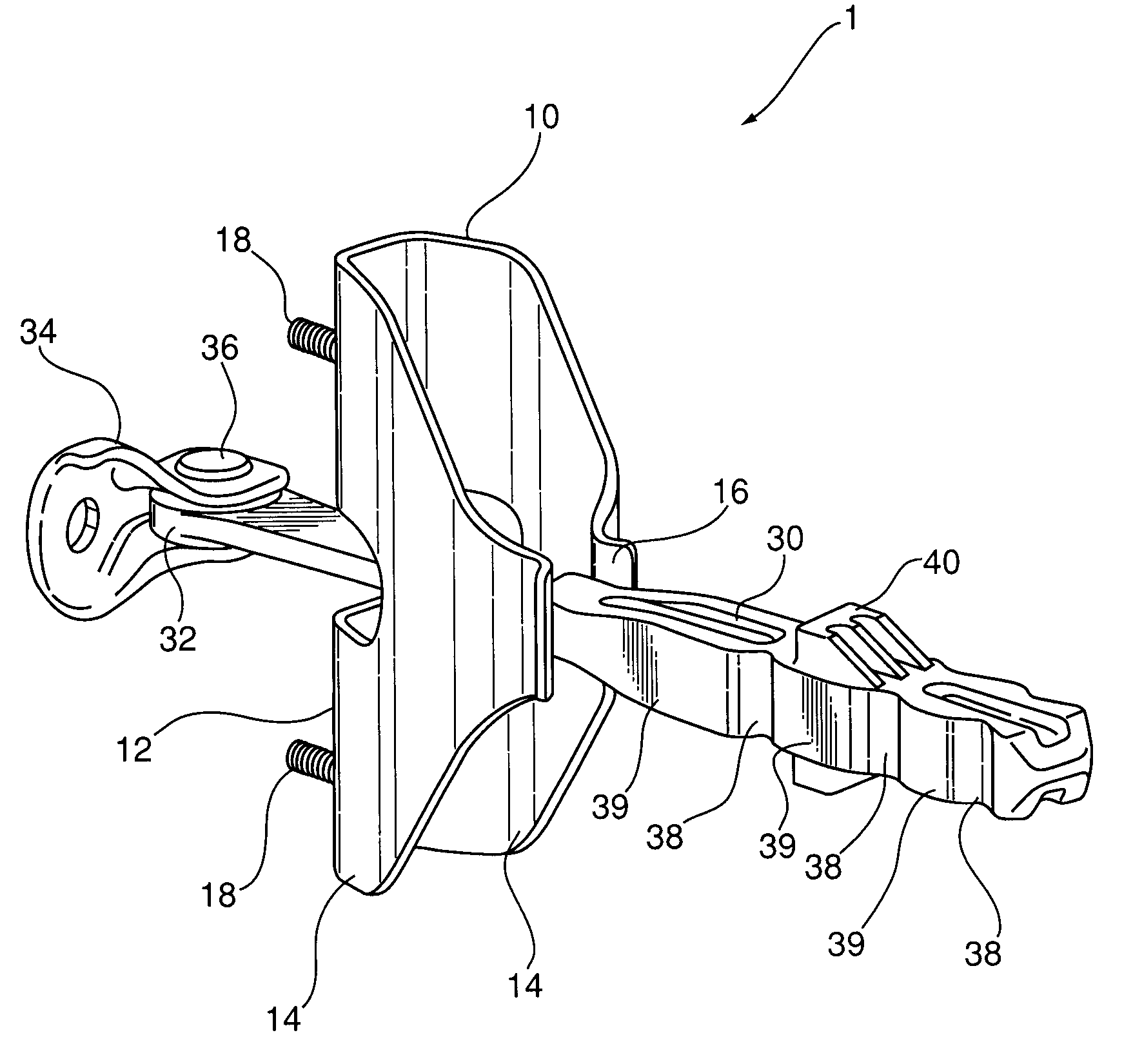 Automotive door check with energy storage body