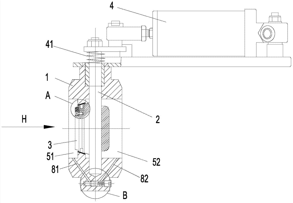 Exhaust butterfly valve for auxiliary braking of automobile