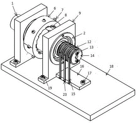 A piezoelectric tachometer