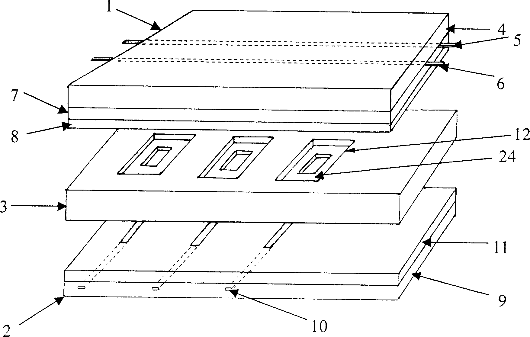 Surface discharge shadow mask type plasma display panel