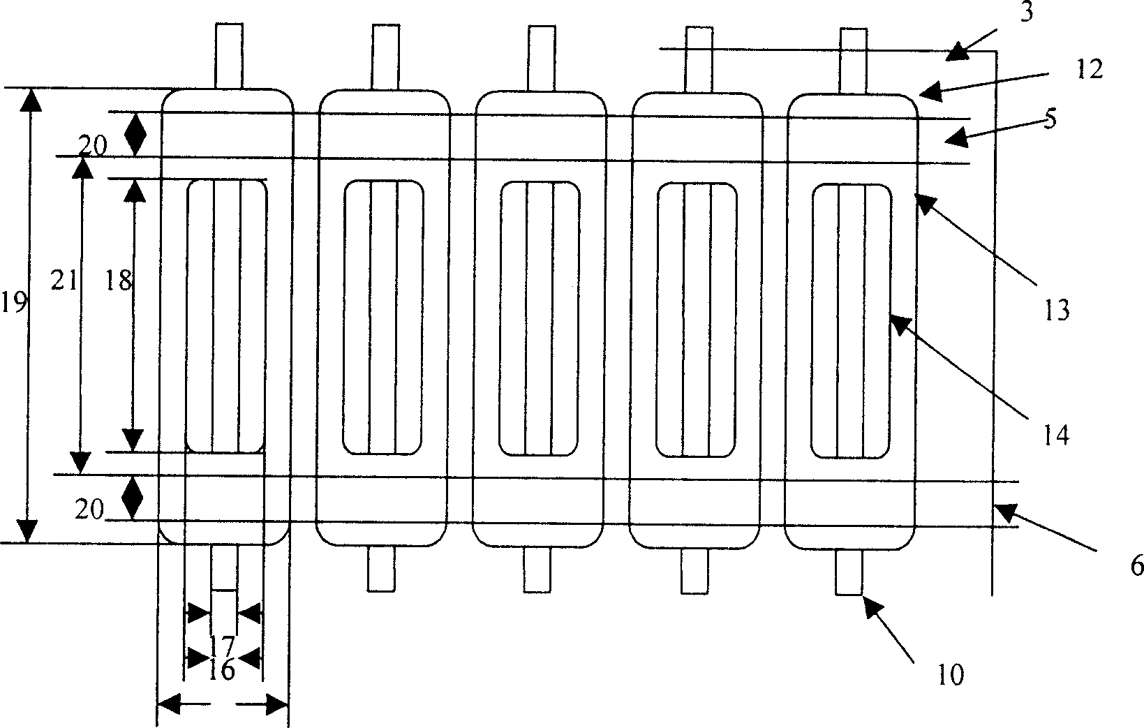 Surface discharge shadow mask type plasma display panel