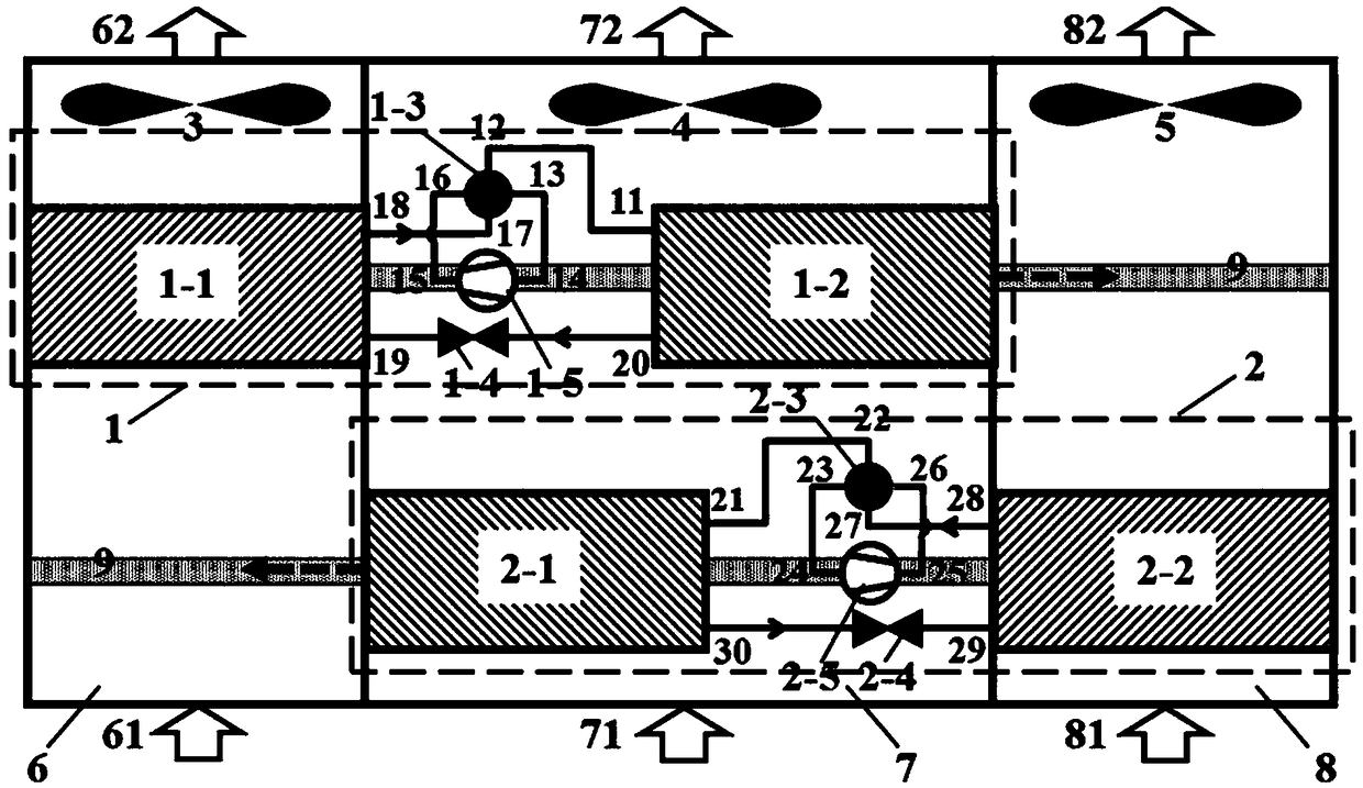 Heat pump system of air conditioner