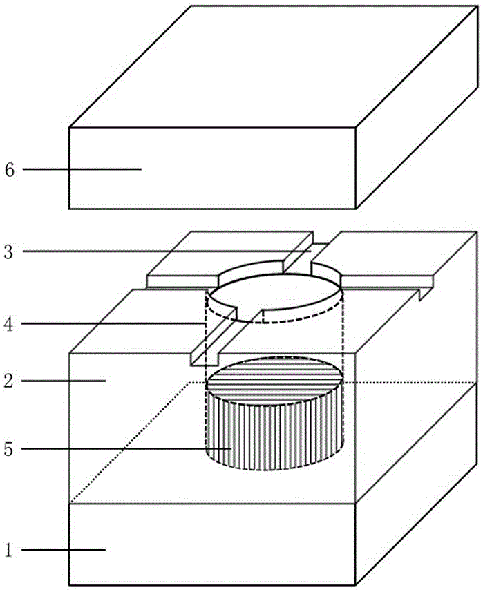 Pd-based variable capacitive hydrogen sensor and preparation method thereof