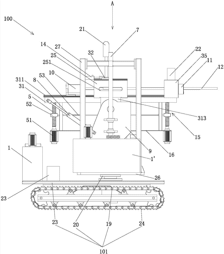 Unattended automatic driving system for gas high-outburst roadway