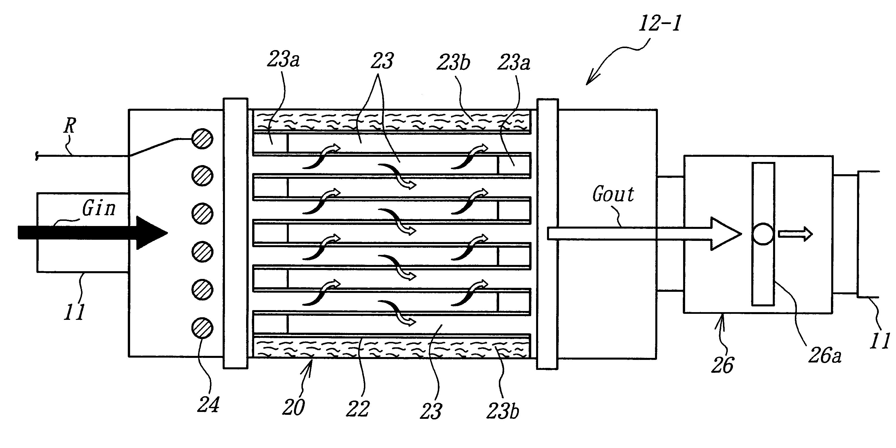 Regeneration system for an exhaust gas cleaning device