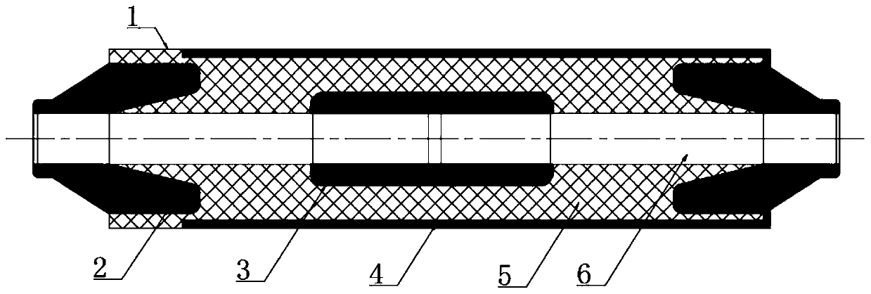 Preparation method of integrally prefabricated intermediate joint