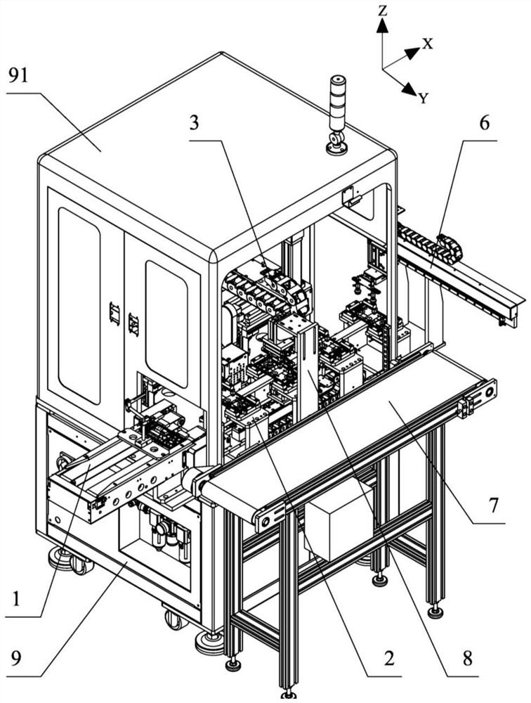 Circulation nail pressing equipment