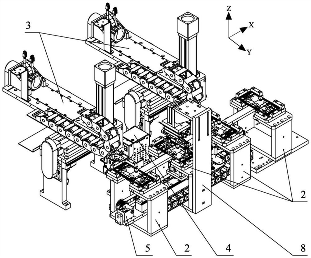 Circulation nail pressing equipment