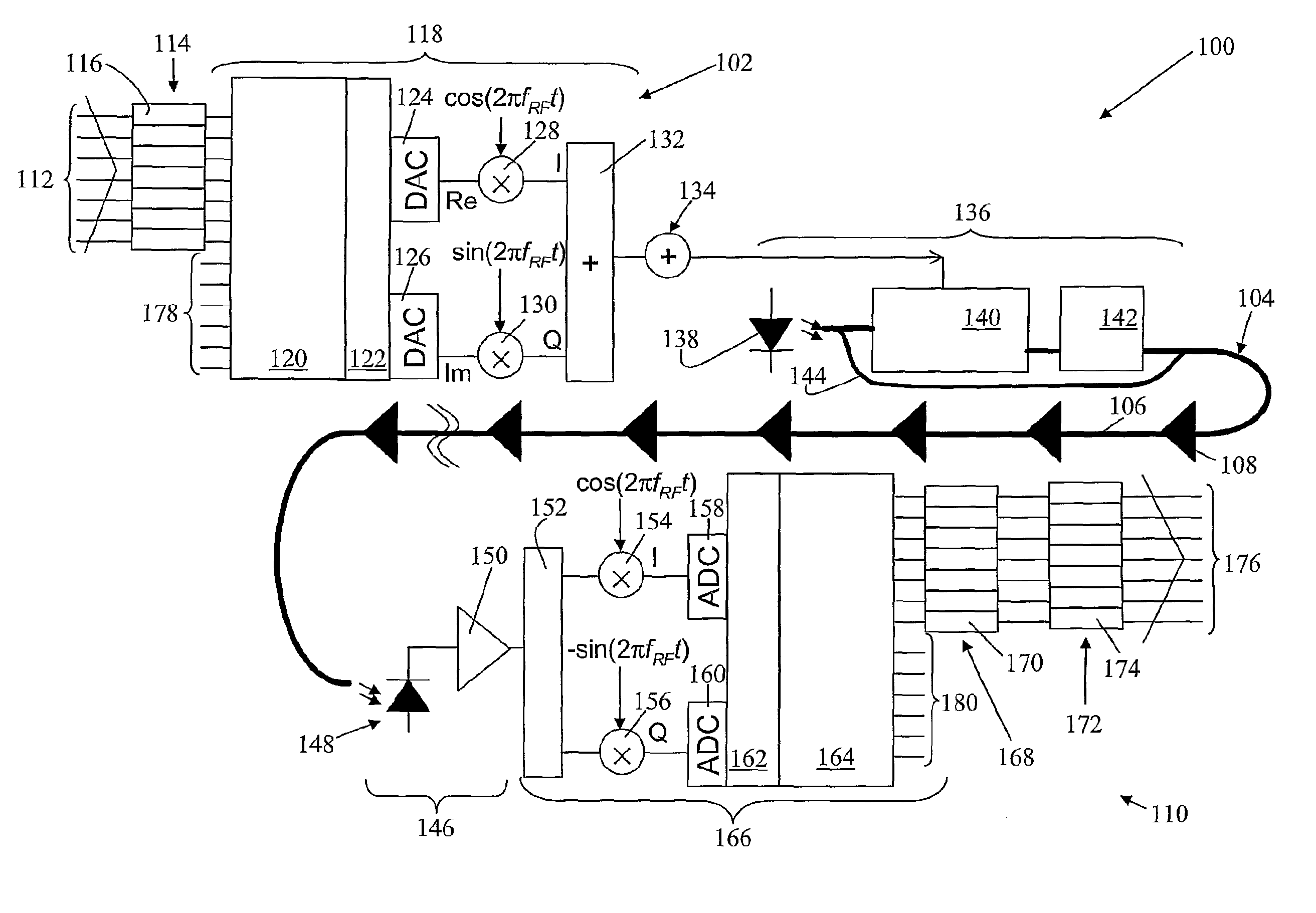 Methods and apparatus for optical transmission of digital signals