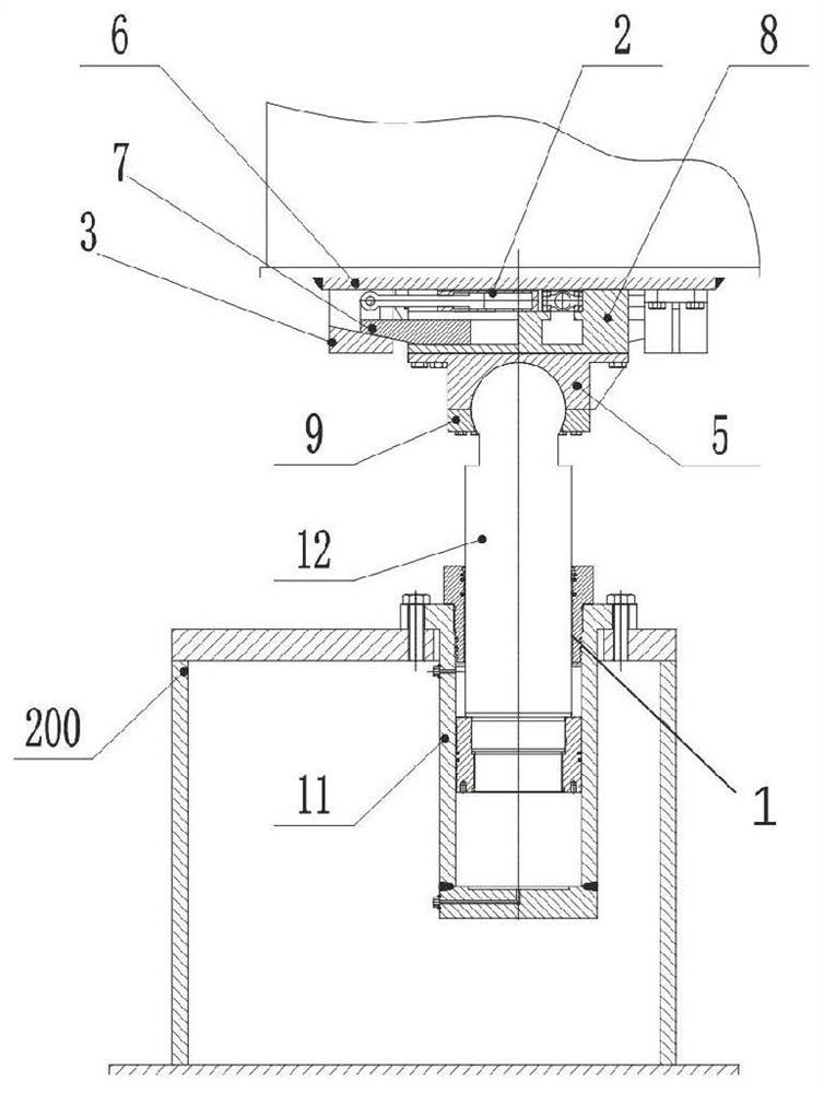 Locking system for landing legs of rocket launching pad