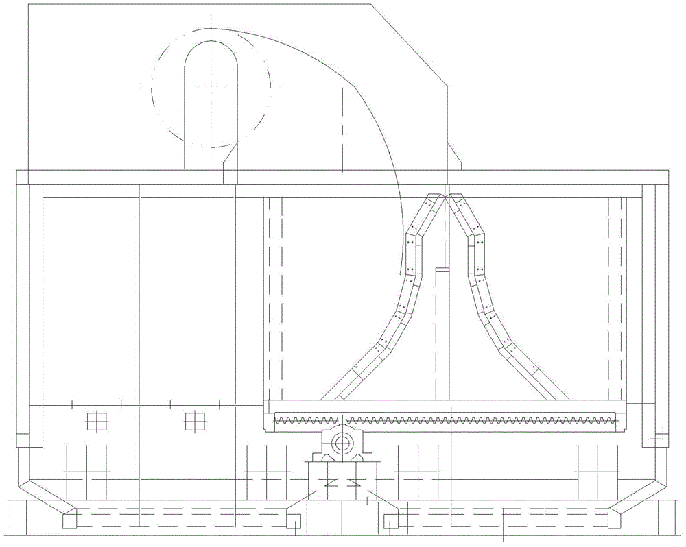 Movable discharge device of belt conveyor