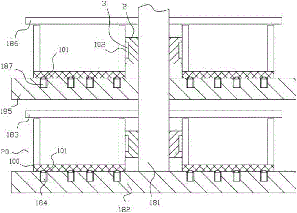 Automatic moving mechanism for cosmetic material reagent boxes