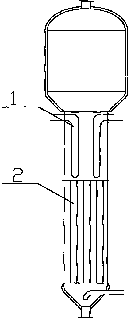 Tube-type fluid bed reactor in production of chlorothalonil