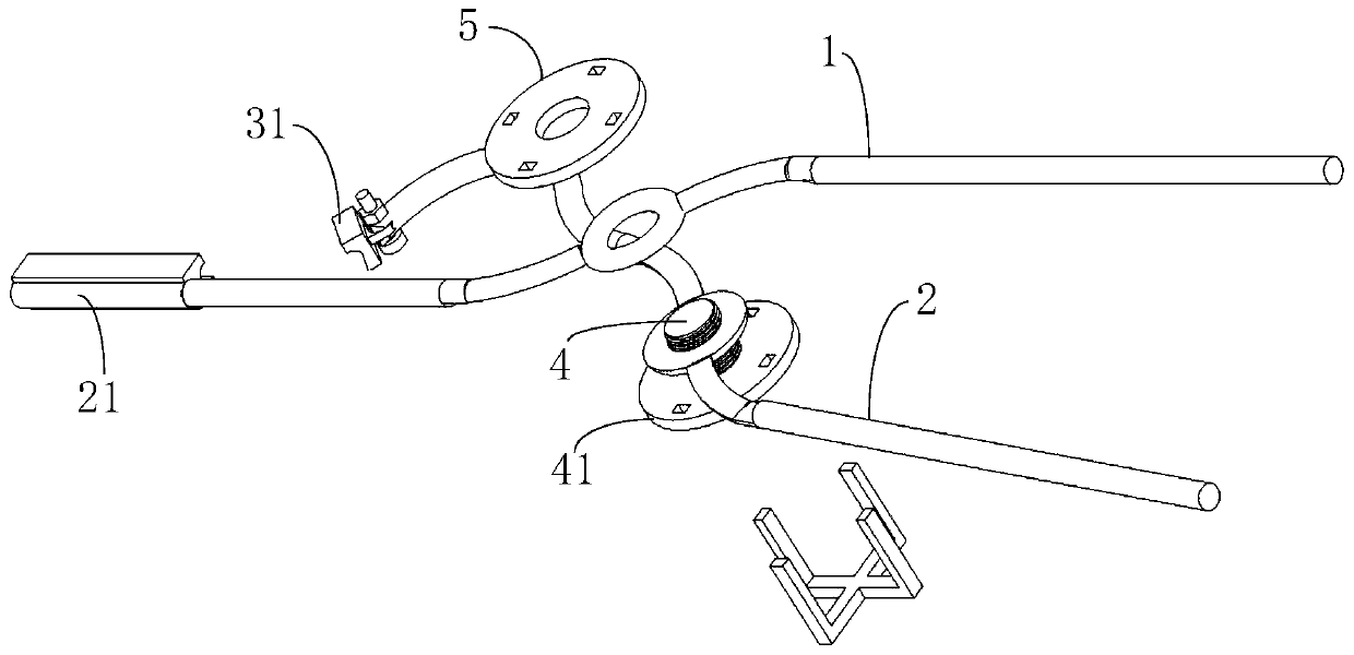 Bending clamp and bending method for re-bent rebar