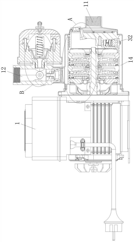 A self-priming centrifugal pump