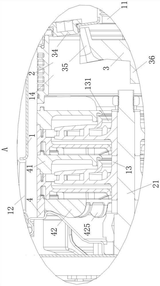 A self-priming centrifugal pump