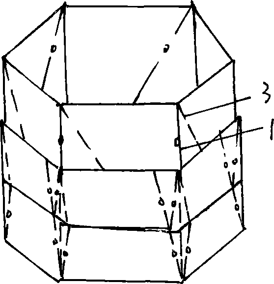 Method for folding hexagonal box with small opening