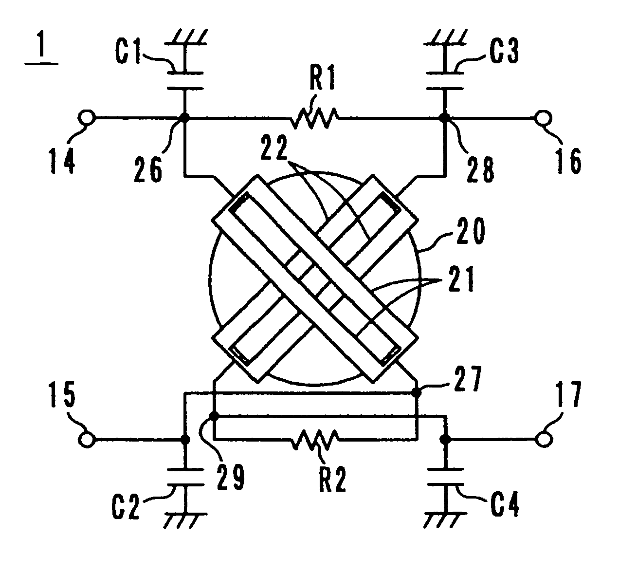 Two-port non-reciprocal circuit device, composite electronic component, and communication apparatus