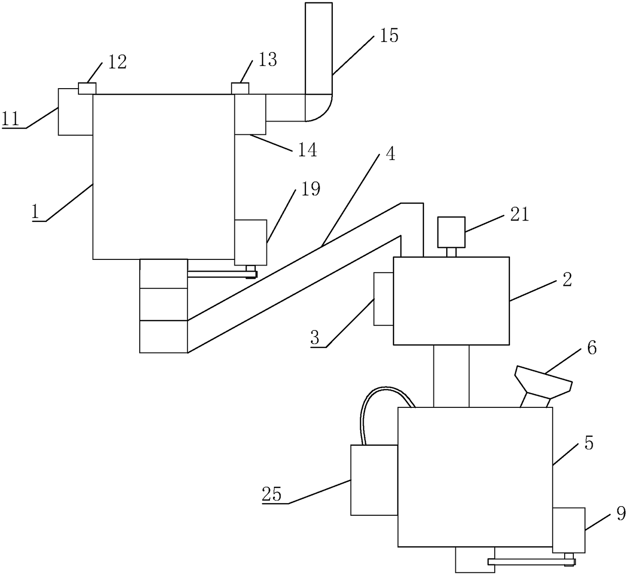 Processing device for organic fertilizer production